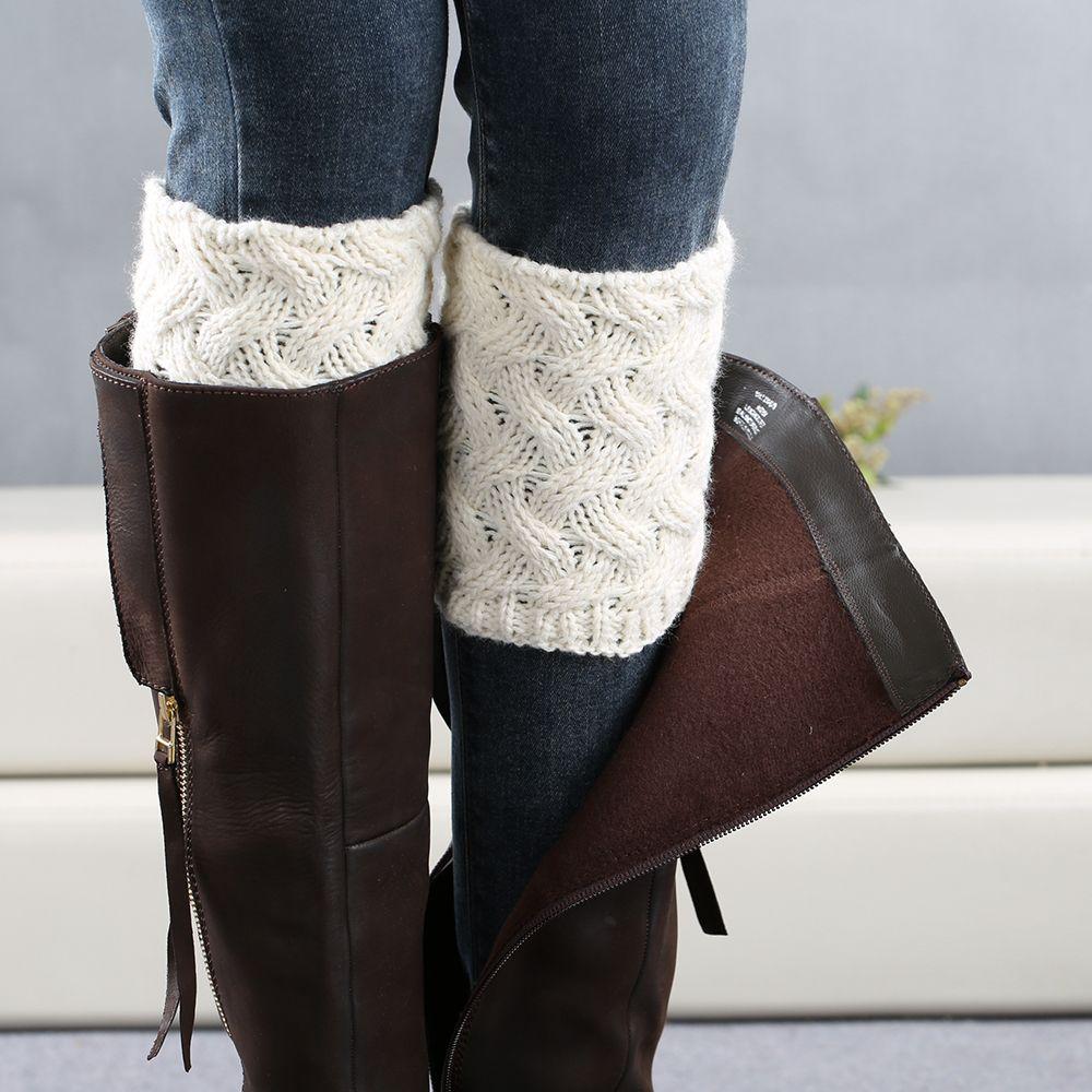 Манжеты Обувь Аксессуары Вязаные гетры Вязаные гетры Носки Носки для ботинок Гетры до колена