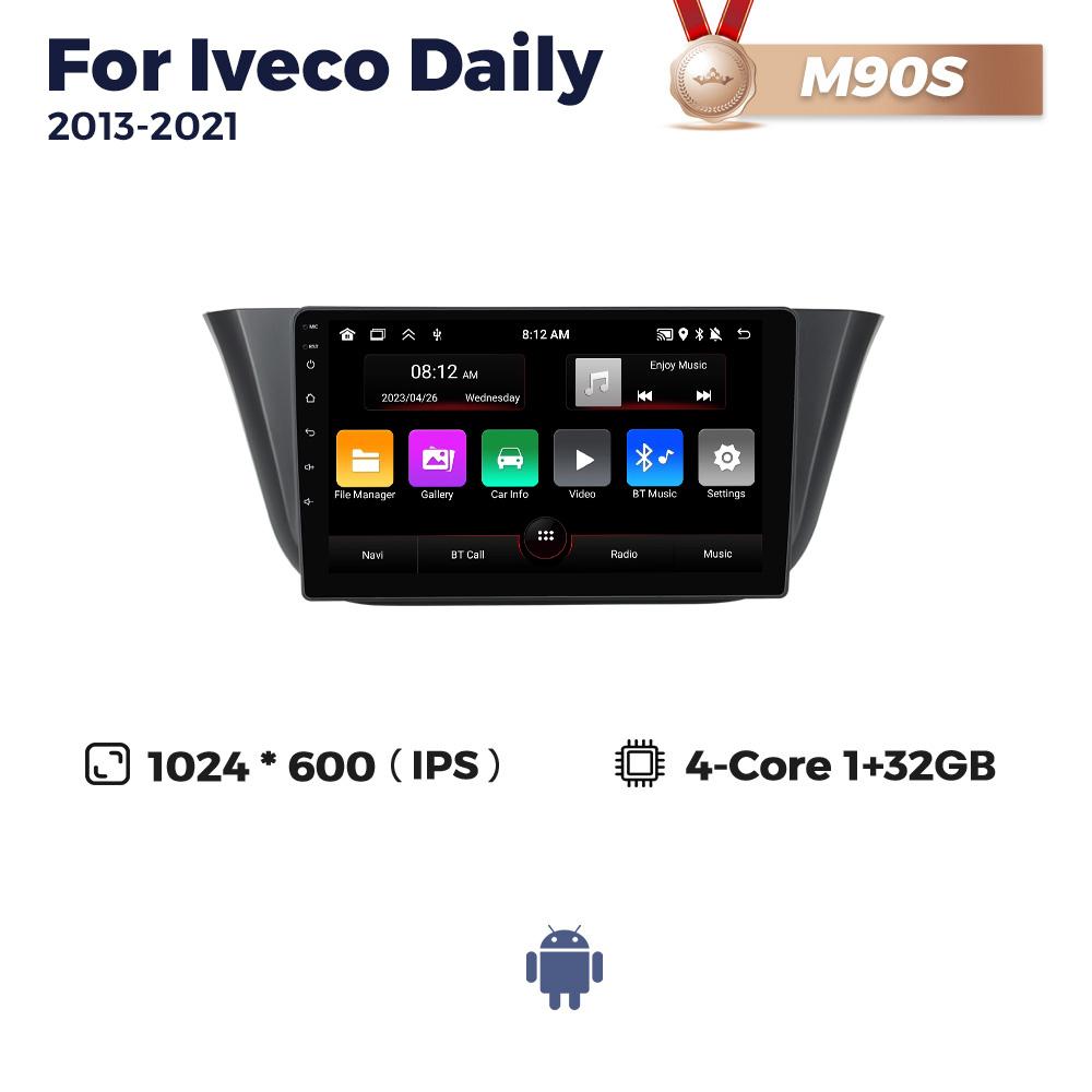 NaviFly Android Auto Car Radio Multimedia Video Player для Iveco Daily 2013-2025 BT CarPlay Navigation GPS Autoradio QLED 2 Din
