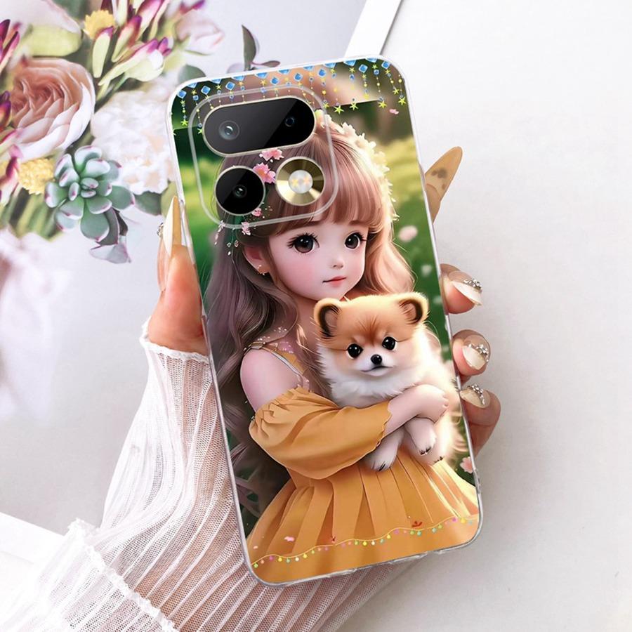 Чехол для Realme 16 Pro Цветок Бабочка Расписная Крышка Мягкий Силиконовый Корпус Для Realme16 16Pro 16 Pro+ Плюс Чехол для Телефона