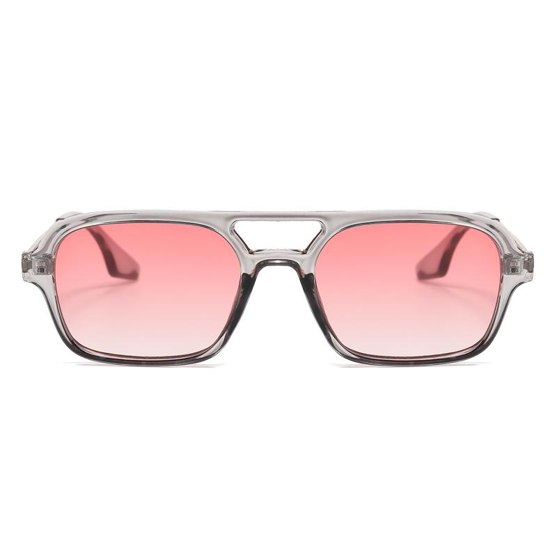 Double Bridge Square Frame Sunglasses Fashion New Retro Cat Eye Sun Glasses Brand Design UV400 Shades Eyewear Women Female