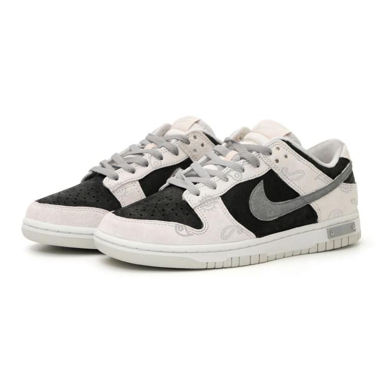 Nike Кроссовки Dunk Low Retro PRM Низкие Скейтбордические Мужские Черно-Бело-Серые DD8338-001(Команда15-)