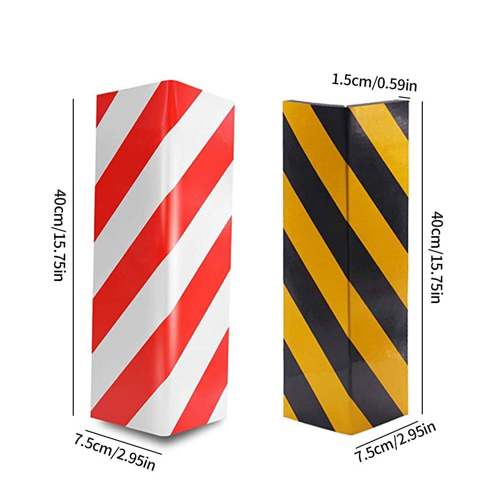 Новая 40x15x1,5 см автомобильная пена для защиты бампера гаражных ворот внешняя защита от царапин клейкая пена предупреждающий знак парковочный протектор