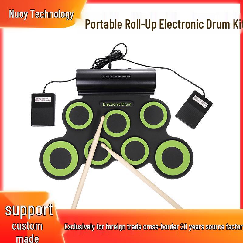 IWord Портативная электронная барабанная установка Bluetooth для детей - Инструмент для начинающих с ручным управлением