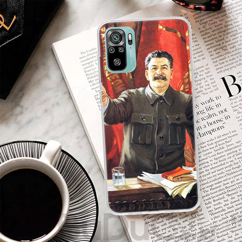 Russian Stalin Ussr Communism Cover For Xiaomi Redmi Note 14 13 12S 12 11 Pro Plus Phone Case 11S 10S 10 11E 11T 14Pro 13Pro Pri