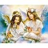 Полный 5D Diy Алмазная картина Мультфильм Ангел Девушка Мозаика Вышивка Крестом Домашний Декор Ручной Работы