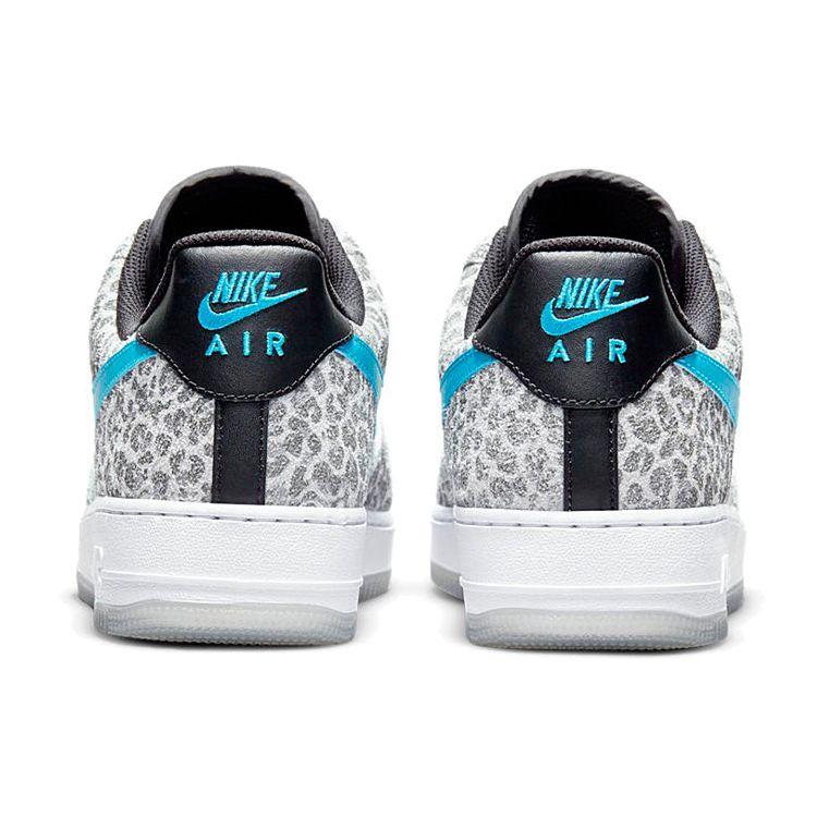 Nike Мужские кроссовки Air Force 1 Low Premium Snow Leopard Белый Чистая Платина Голубой Ярость DJ6192-001