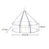 Folded Mesh Clothes Basket Multipurpose Laundry Basket Clothes Drying Net Rack  Coat Dress