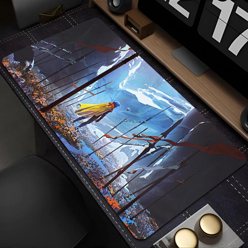 Игровой коврик Игровой коврик для мыши Компьютерный Космическое пространство Астронавты Коврик для мыши Нескользящий Натуральная резина Ковер Милый Настольный коврик для клавиатуры