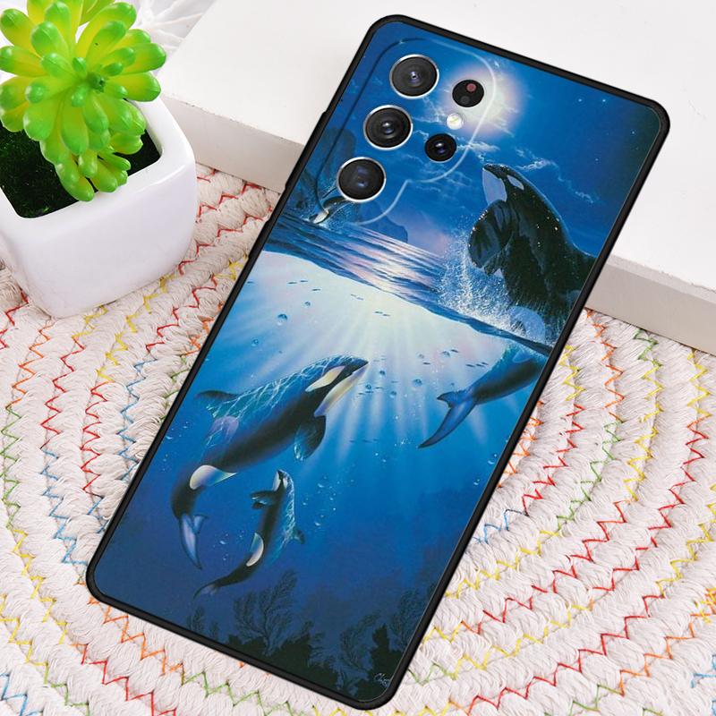 Косатки Косатки Мягкий Силиконовый Чехол для Телефона Для Samsung Galaxy note 10 pro S26 S25 S24 S23 S22 S21 Plus S25Ultra Capa Чехол