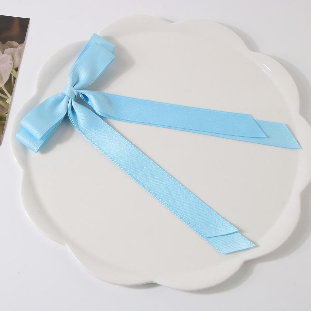 Заколка-уточка с бантом в балетном стиле 4 см: Дофаминовый Сладкий Плетеный Аксессуар для Волос