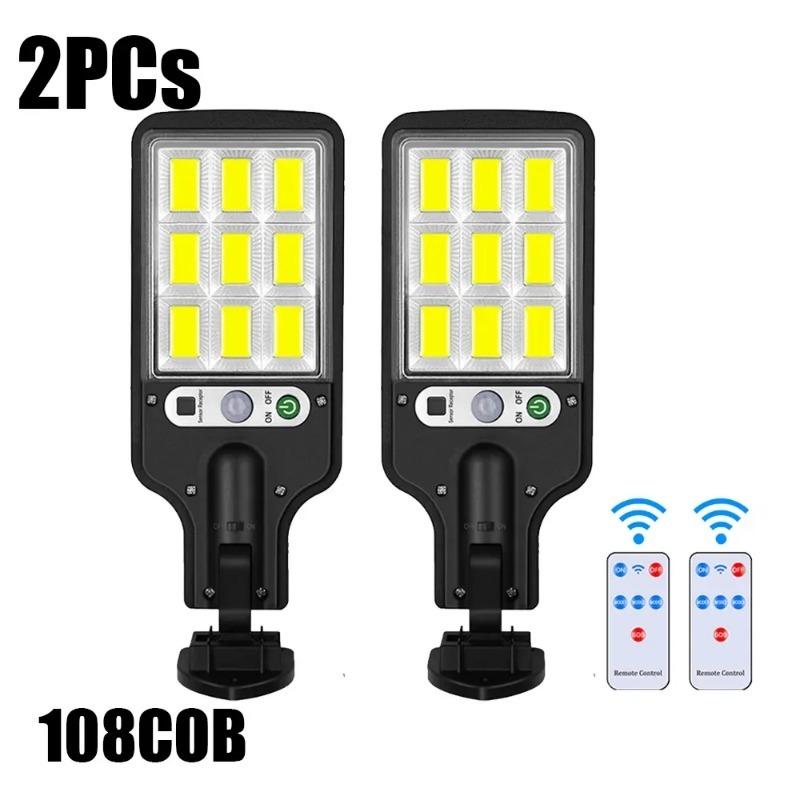 8 шт. 108 COB солнечные фонари для улицы с 3 режимами водонепроницаемый датчик движения охранное освещение настенный уличный фонарь для сада, патио, дорожки
