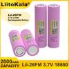 LiitoKala 3.7V 18650 2600mAh ICR18650-26FM литиевая батарея перезаряжаемая батарея для электроинструмента