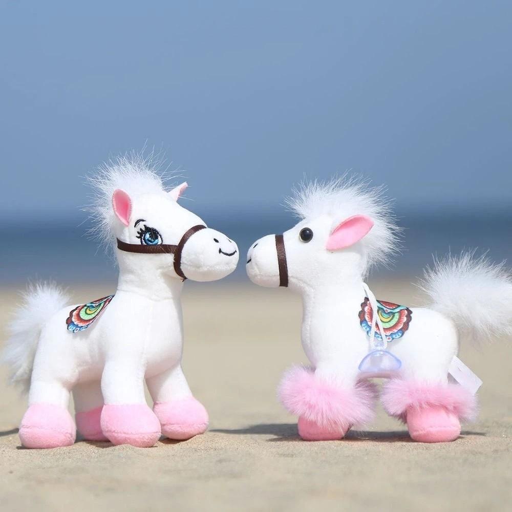 Cute Horse Plush Doll Toys Soft Mini Horse Keychain Backpack Pendant