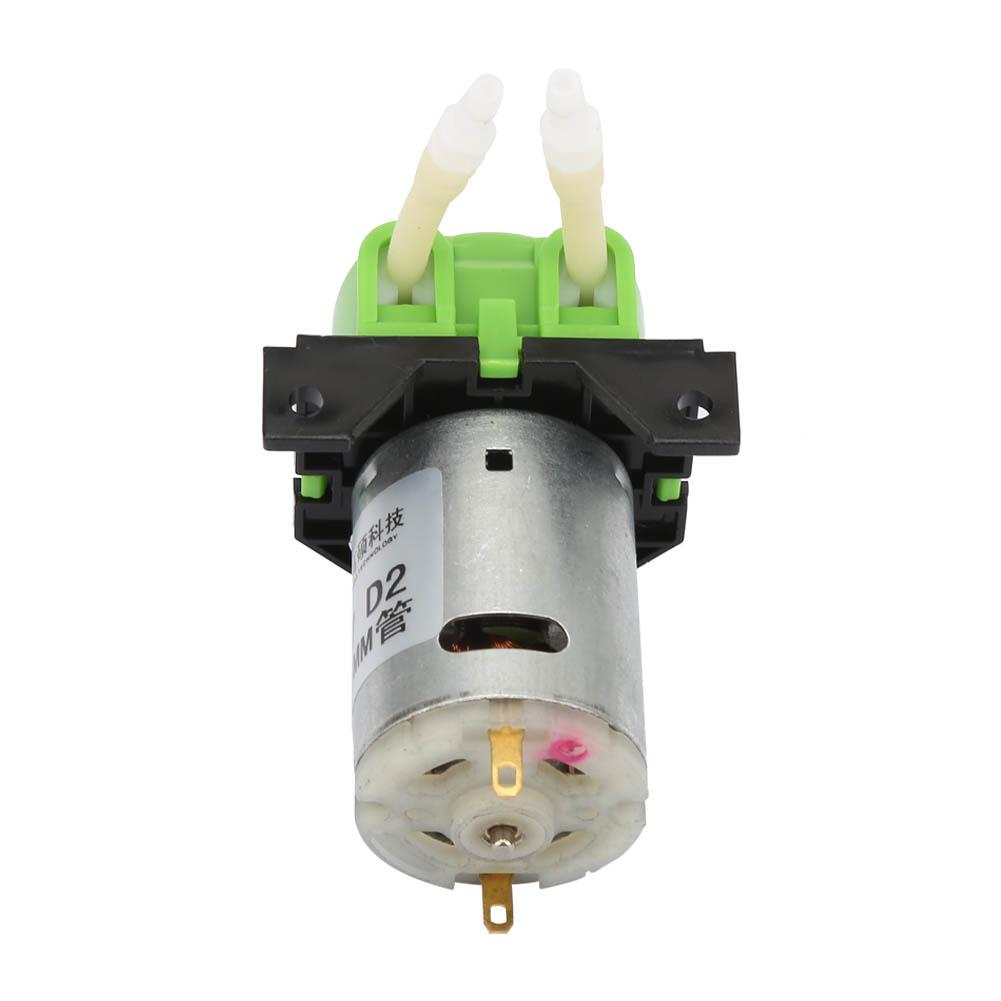 D-2 2*4mm 12V Peristaltic Liquid Pump Dosing Pump for Laboratory Analytic(Green)