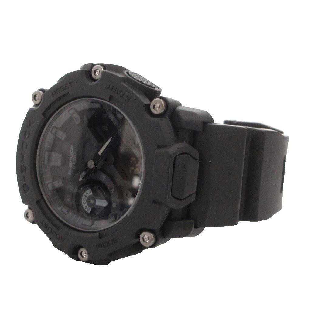 Casio Кварцевые часы с карбоновым сердечником Черные GV G-SHOCK GA-2200BB-1AJF Аналого-цифровые Защита, / Мужские