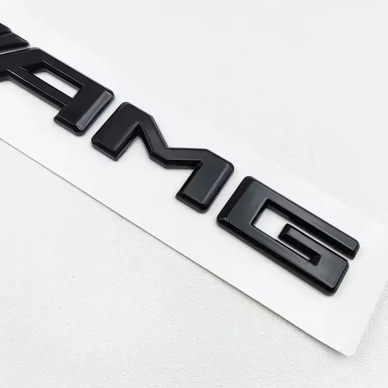 AABII1 3D ABS Black E53 Logo Letters TURBO Badge Car Rear Star Sticker Trunk AMG Emblem For Mercedes Benz AMG W212 W213 E Class