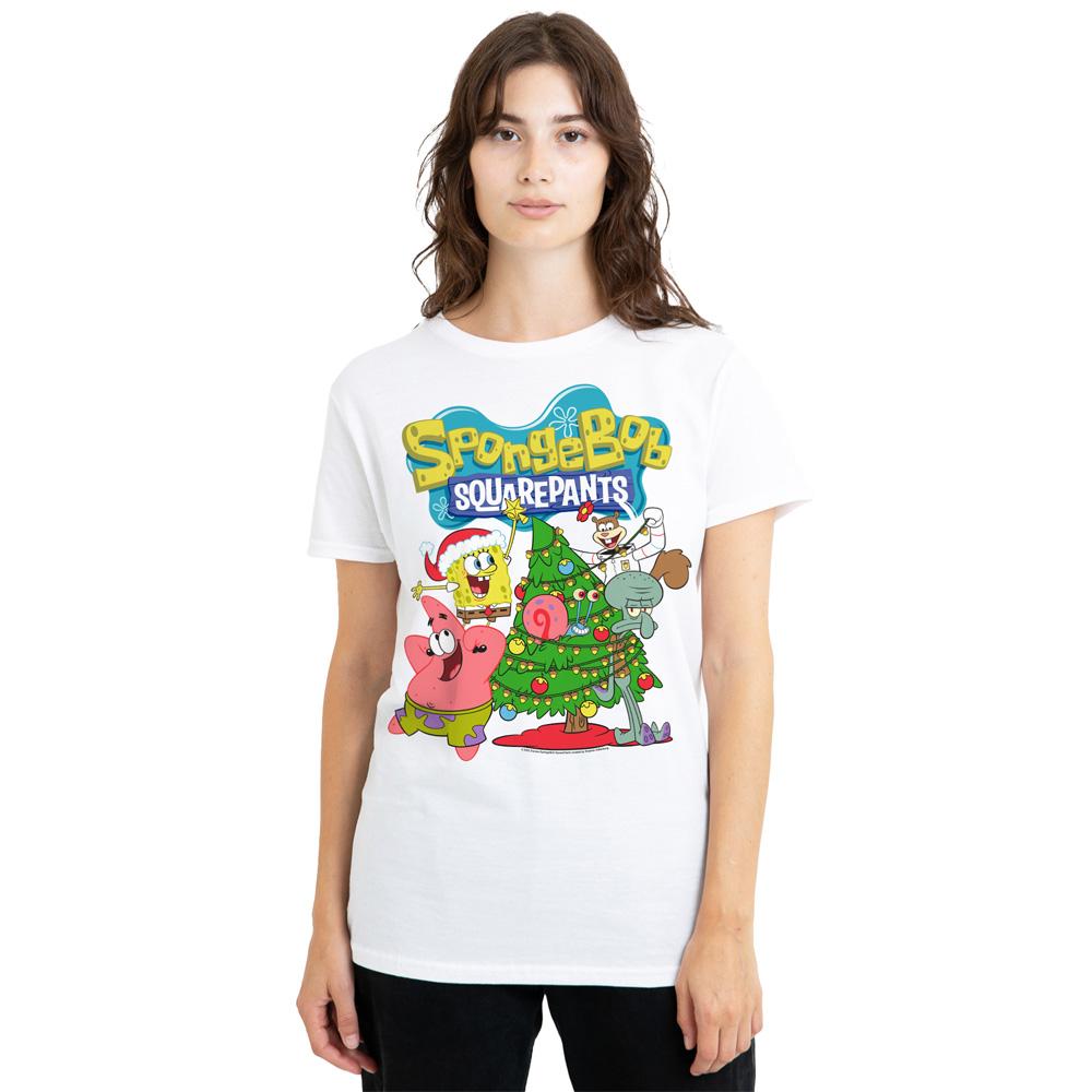 SpongeBob SquarePants Unisex Adult Christmas Tree T-Shirt
