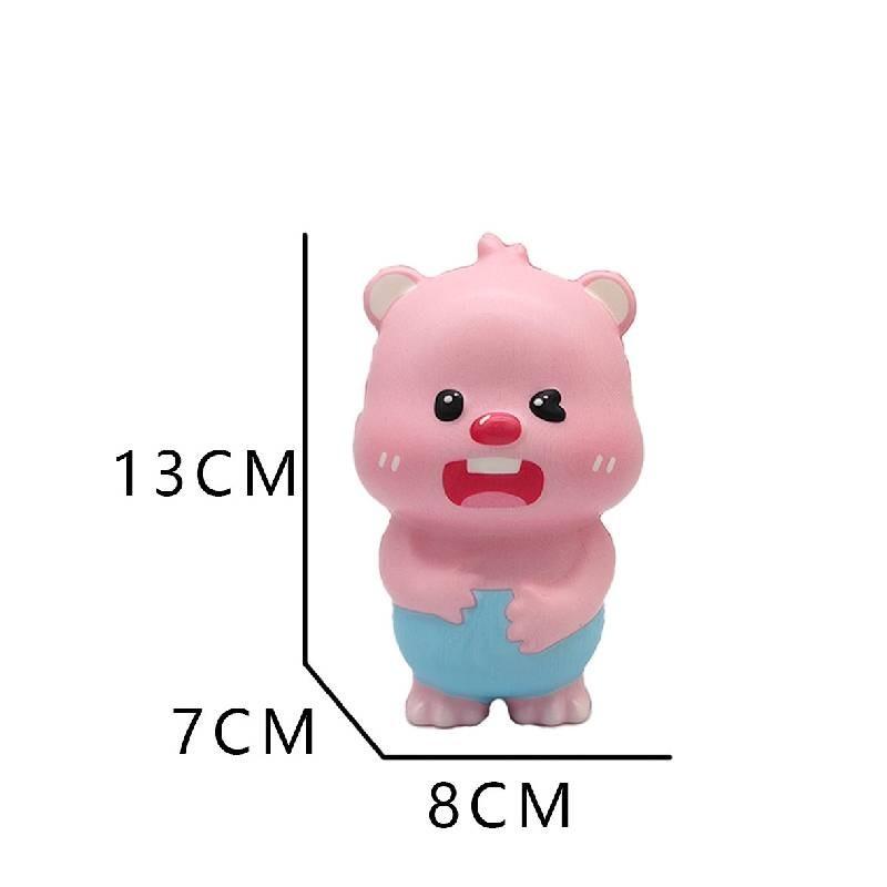 Korean Loopy Slow Rebound Squishy Toy Squeeze Fun Beaver Decoration
