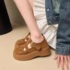 Thick-soled Hollow Shoes Sandals Women's New Spring and Summer Small Height-increasing Shoes Versatile Single Shoes