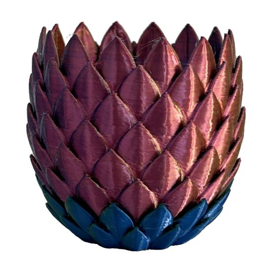 Dragon Scale Planter Pot with Drip Tray Indoor Outdoor Succulents Herb Plants Flower Pot Container with Drainage Holes Home Balcony Garden Decoration