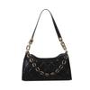 Retro Niche Black Shoulder Bag for Women Versatile Chain Bags One Shoulder Crossbody Monochromatic Fashionable New