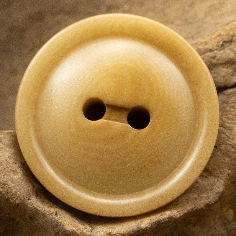 10 шт. деревянные пуговицы, круглые пуговицы с 2/4 отверстиями, полированные пуговицы с гладкой поверхностью, модные аксессуары для одежды