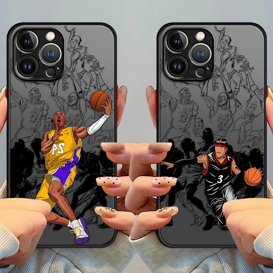 Крутой чехол со звездой баскетбола для iPhone 17 Pro Max 13 Mini 7 8 SE Air 14 XS XR 11 15 16 Plus 12 Funda Задняя крышка телефона