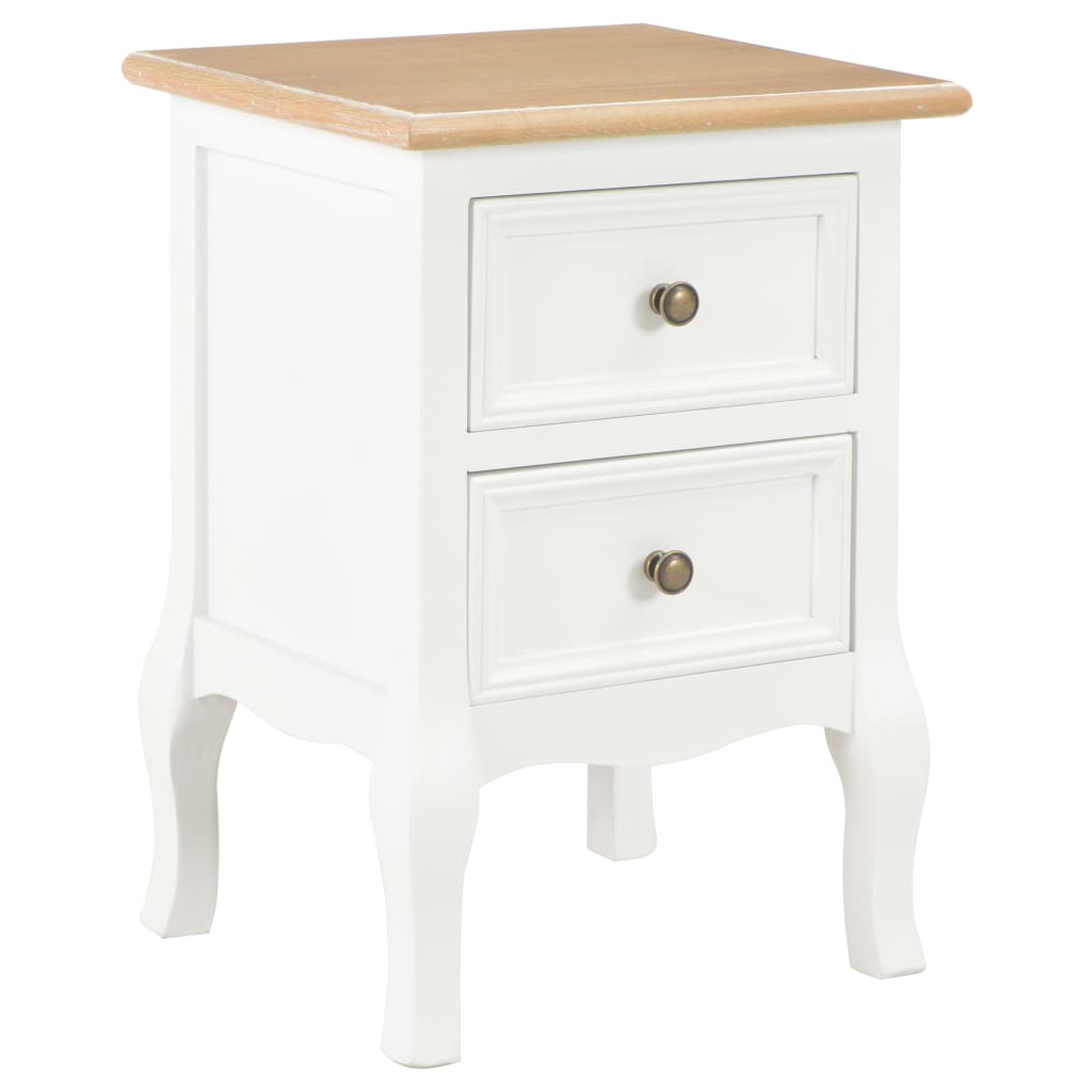 Nightstands 2 pcs White 35 x 30 x 49 cm MDF