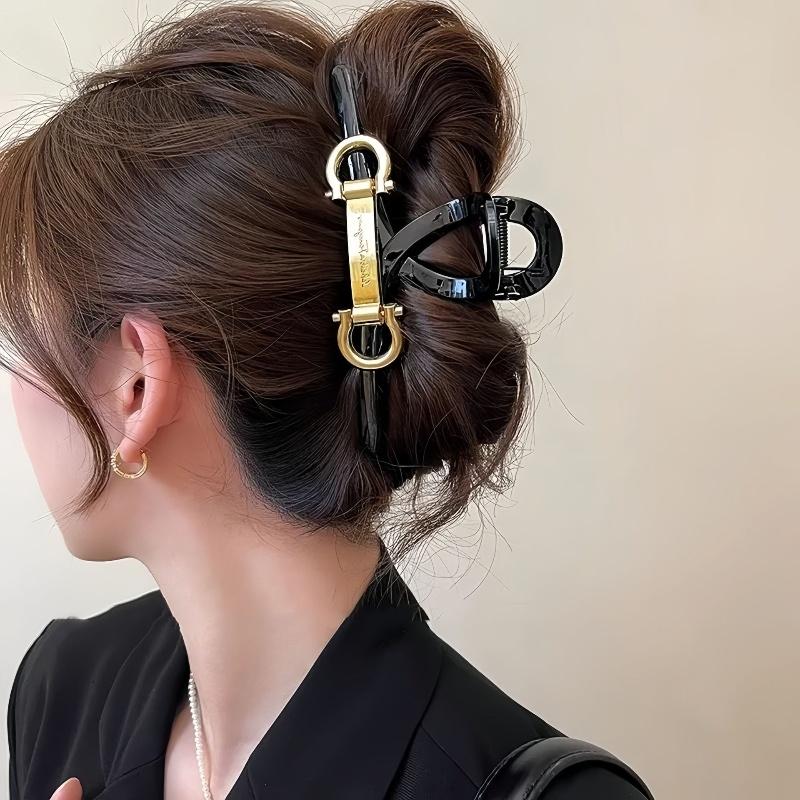 Модные заколки-краб для волос с буквами для женщин и девочек, корейские геометрические заколки-крабы для волос, заколки для волос, головные уборы, аксессуары для волос