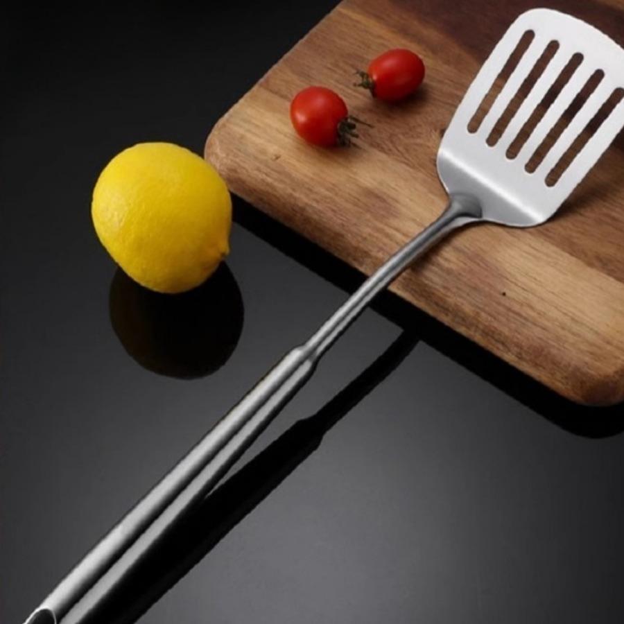304 Stainless Steel Long Handle Wok Spatula Shovel Spoon Cooking Kitchen Tools Wok Ladle Skimmer Spoon Cooking Tools Utensil Set