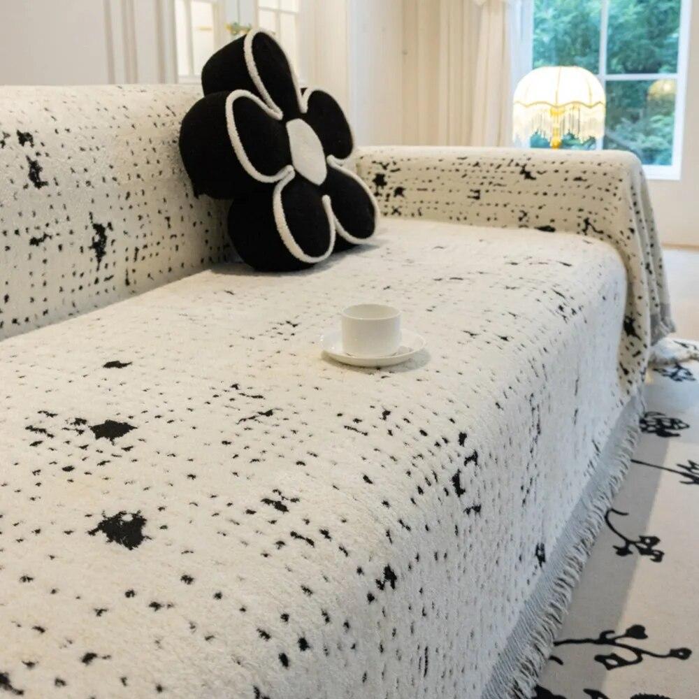 Скандинавские пледы для дивана-кровати, одноместный, четырехсезонный, плюшевый чехол для дивана, защита от пыли и царапин, защитный чехол для двухместного дивана