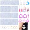 Pendant Molds Jewelry Mould Silicone Earrings Moulds Silicone Material Hand-Making Accessories Ear Hook for Pendant
