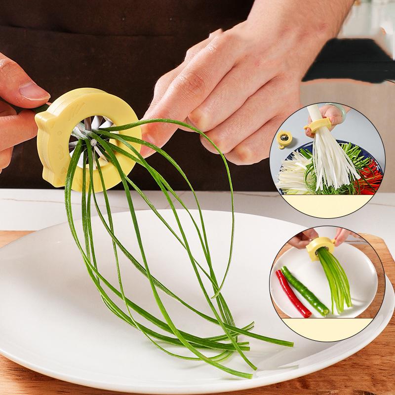 Green Onion Easy Slicer Shredder Plum Blossom Cut Green Onion Wire Drawing Superfine Vegetable Shredder Kitchens Accessories
