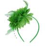 1900S Flapper Feathered Flower Headband For Carnival Party Antique Hair Decoration With Soft Band for Music Festival