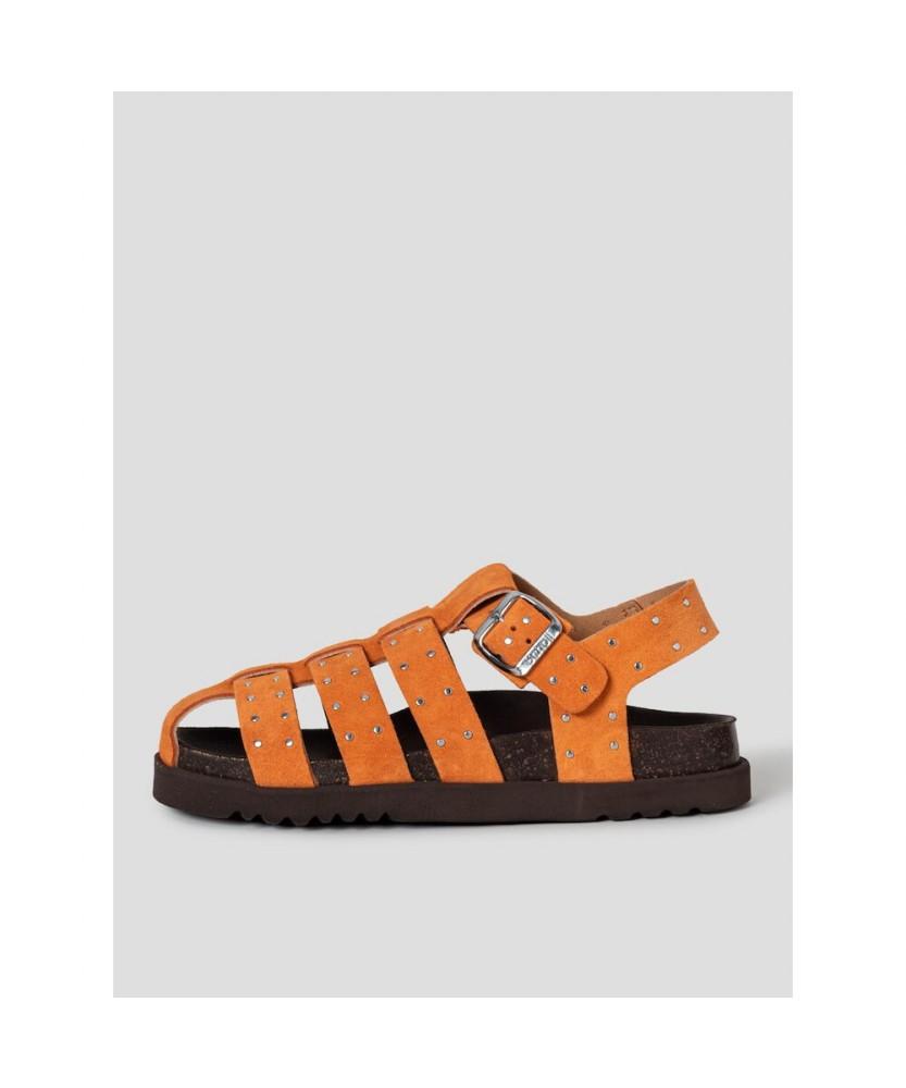 Scholl (Women) Fisherman Cork Sandals - Orange (Hh64K2C278)