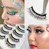Густые накладные ресницы со стразами, блестящие ресницы для глаз, ресницы Manga, полноценные полоски ресниц