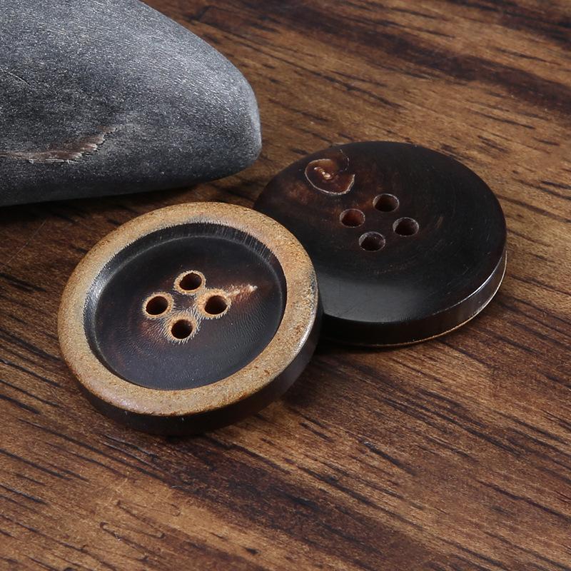 Пуговицы Рог Женская Одежда Куртка Шерстяное Пальто Высококлассные Пуговицы Универсальные Круглые Мужской Костюм Верхние Пуговицы