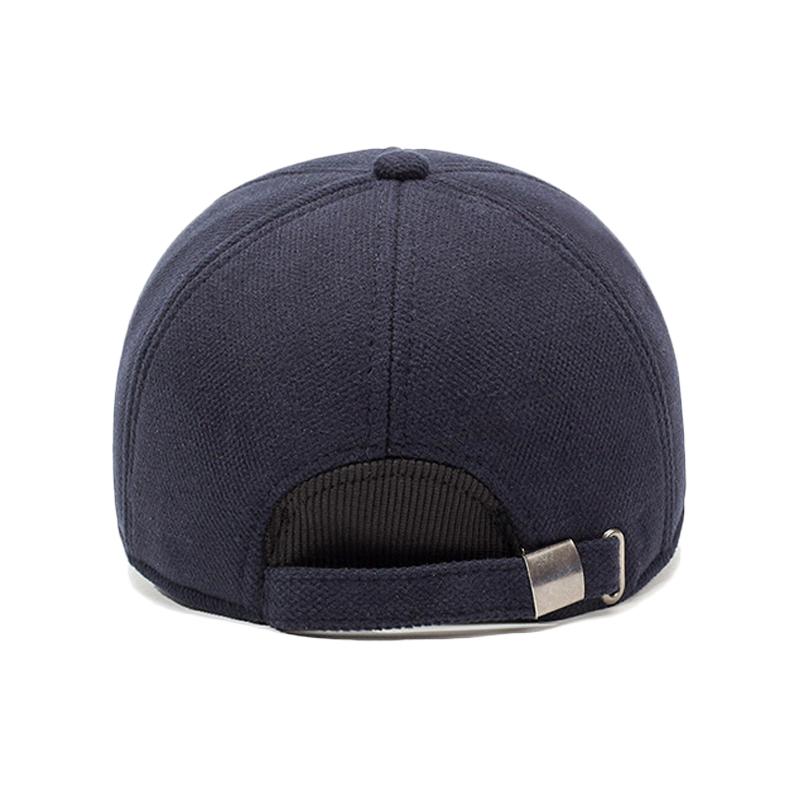 Кепка для мужчин среднего и пожилого возраста, зимняя, для защиты ушей, хлопковая, теплая, толстая, бейсбольная кепка