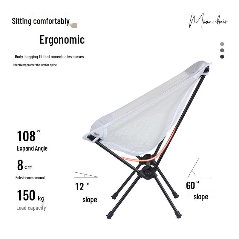 Ultralight Portable Outdoor Folding Moon Chair