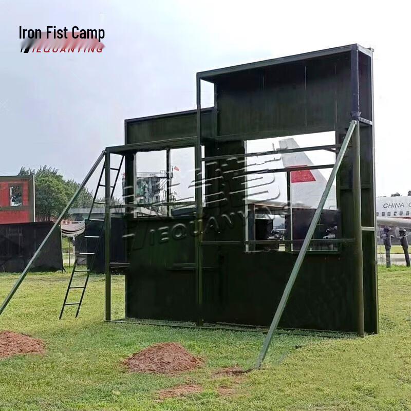 Multi-Height Climbing Obstacle Training Wall with Window