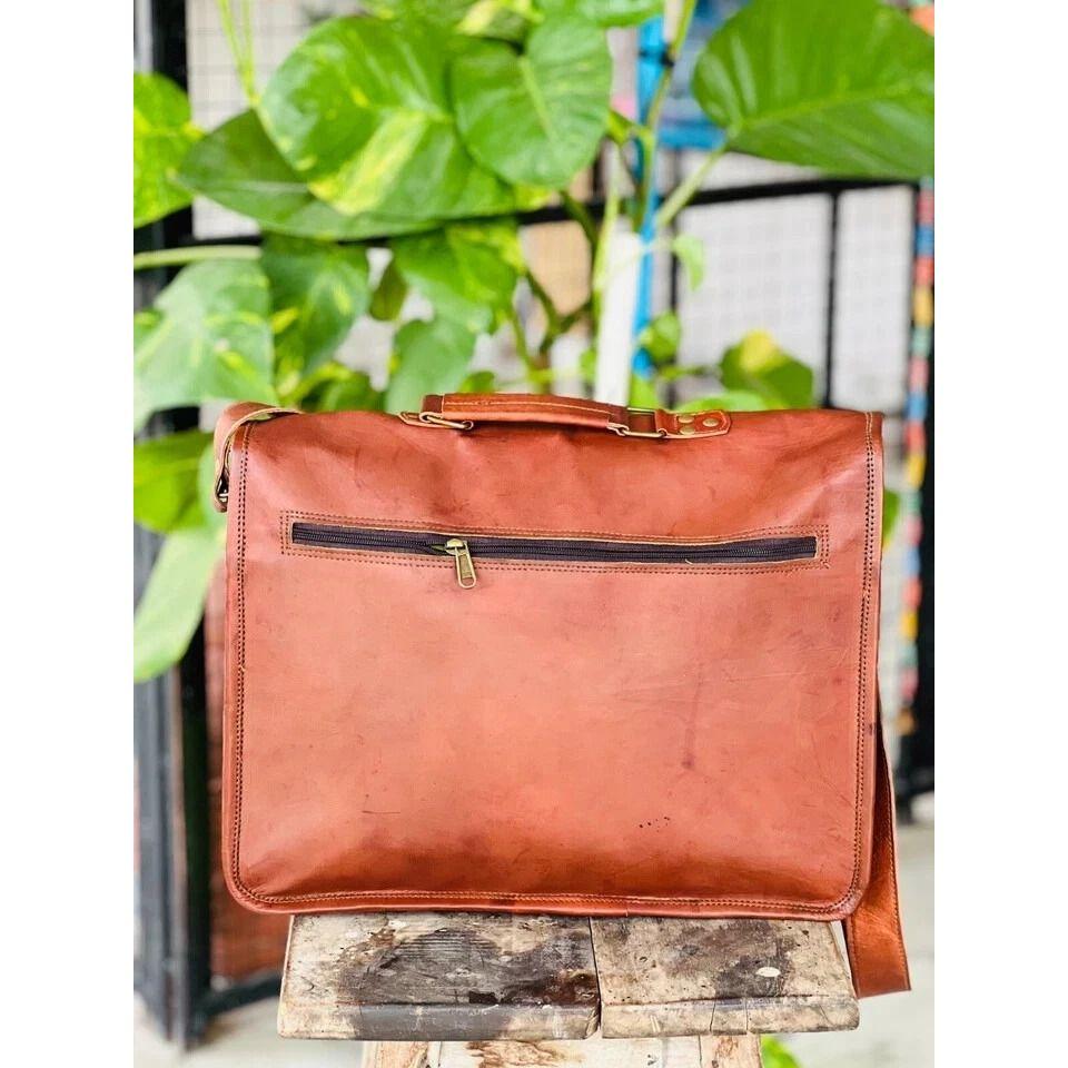 Винтажная сумка-портфель ручной работы из кожи Aprove для ноутбука