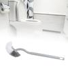 2pcs Hanging Hole Design Curved Toilet Brush Long Handled Toilet Cleaning Brush  Household Cleaning