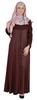 Bimba Islamic Clothes For Women Long Dress With Printed Hijab Scarf Rayon Abaya Maxi Front Button Muslim