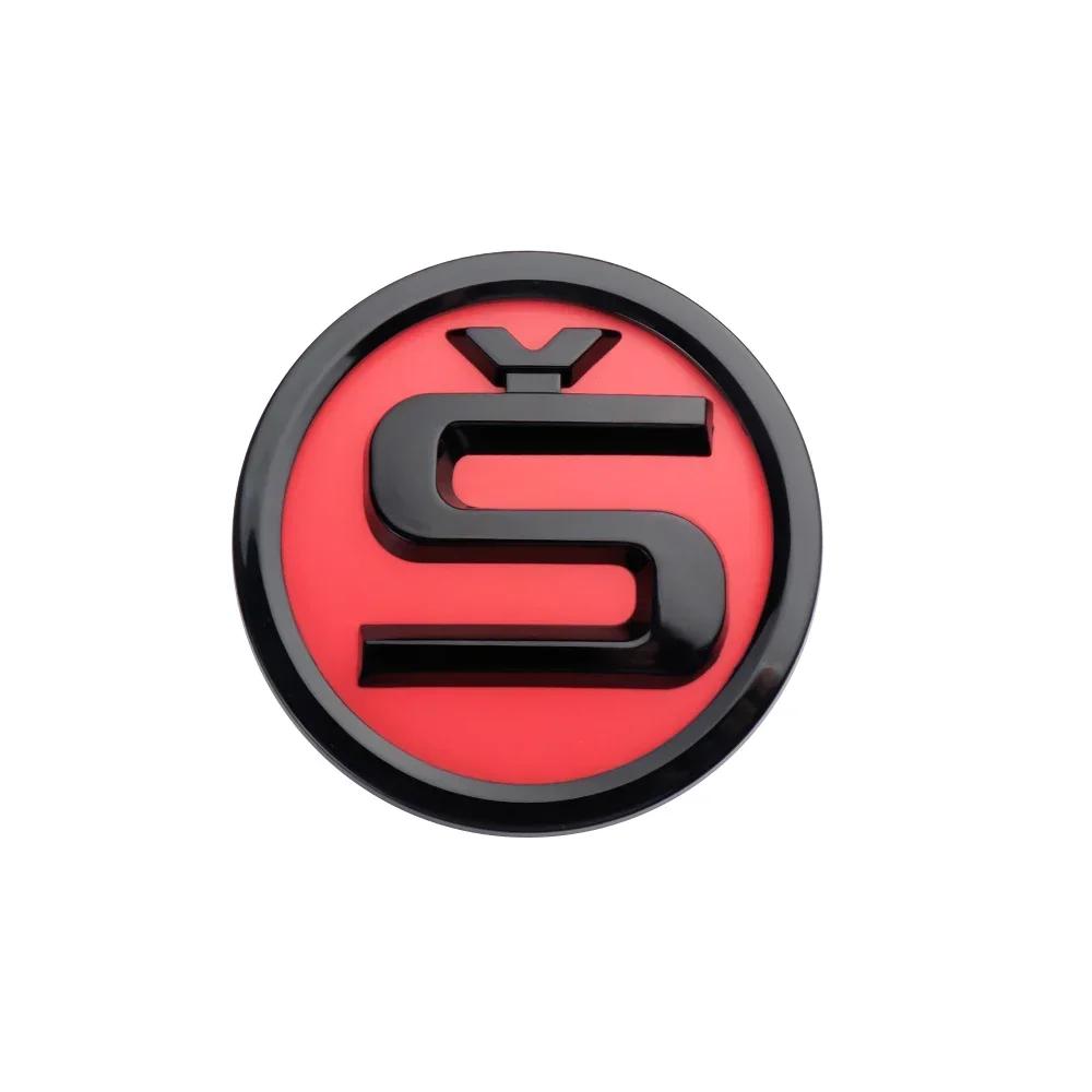 Car Sticker Skoda 2025 Hot 8/9/10cm Emblem Car Front Hood Badge Rear Trunk Sticker for Skoda Octavia Rapid Fabia S Logo Superb K