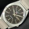 ВИНТАЖНЫЕ ОТРЕМОНТИРОВАННЫЕ МУЖСКИЕ АВТОМАТИЧЕСКИЕ ЧАСЫ SEIKO 5 ЯПОНИЯ ЧЕРНЫЙ ЦИФЕРБЛАТ a709187-1