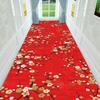 Красный Цветочный Коридорный Ковер Ковры для Прихожей 3D Ковер для Гостиной Длинный Цветочный Коврик для Спальни Кухонный Коврик Коврик для Ванной Комнаты Противоскользящий