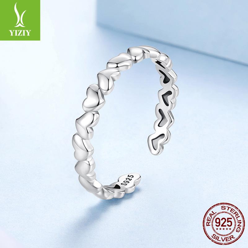 925 Sterling Silver Love Open Ring, Simple Modern Design Fashionable Women'S Ring, Independent Station