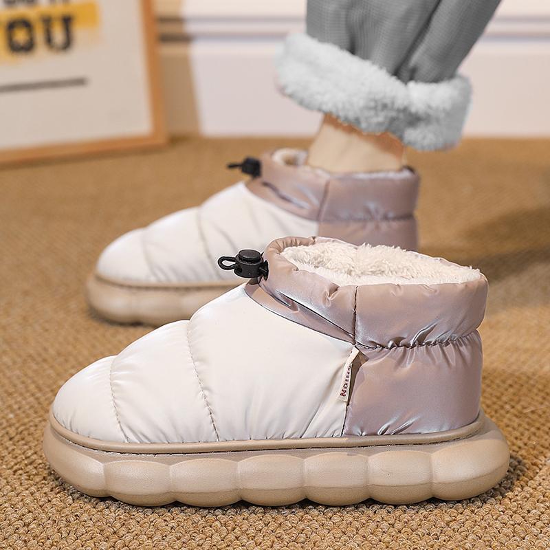 Мужская теплая зимняя хлопчатобумажная обувь. Женские теплые меховые домашние тапочки. Нескользящие плюшевые тапочки из ЭВА. Домашняя обувь для пар на толстой подошве. Шлепанцы. Детские тапочки.