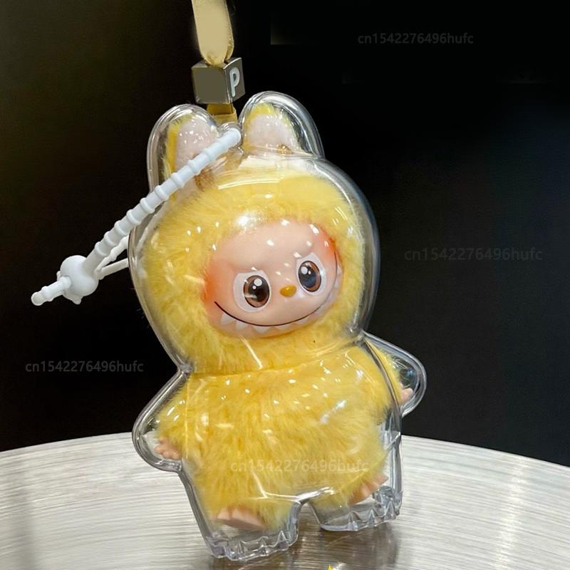 НОВЫЙ прозрачный защитный чехол для серии LABUBU 4 PIN FOR LOVE Виниловая плюшевая кукла Пылезащитный чехол Коробка для хранения для аксессуаров LABUBU