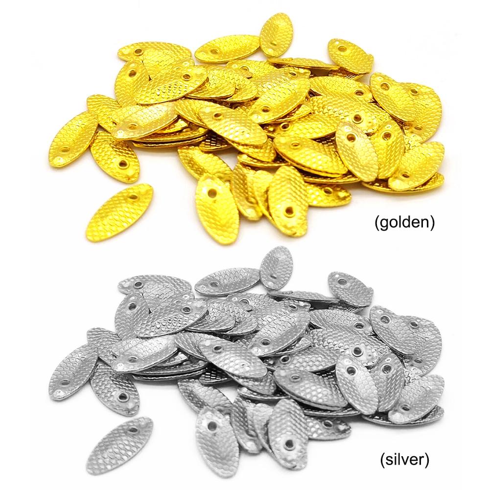 100 шт. вращающиеся блесны блесны блесны металлические рыболовные приманки семена дыни спиннинг приманка для жестких приманок черви